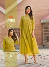 Iris By 100miles Pure Cotton Long Kurti Wholesale Market In Surat